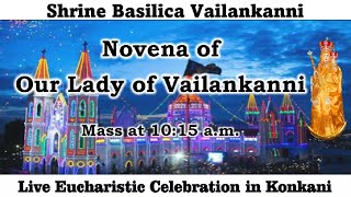 Day 5 of Vailankanni Novena  Konkani Mass Live at 1015am 3rd Sept 2023  Vailankanni Shrine [upl. by Becker]