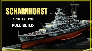 FULL BUILD Scharnhorst 1943 1700 Flyhawk [upl. by Necila]