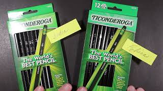 Dixon Ticonderoga Black India vs China Review [upl. by Leohcin]