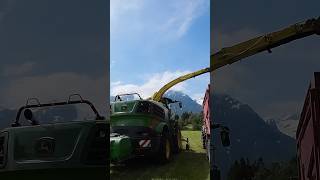 John Deere 8100i finsnitter i Olden med Alda onnelag🚜🌿 Siloslått JohnDeere8100i  Fôrhøsting [upl. by Ayaj318]