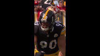 TJ Watt with a Spectacular Sack vs San Francisco 49ers [upl. by Lothario464]