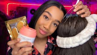 ASMR Girl Who’s Obsessed With You Confesses Her Love For You At a Sleepover 🤩❤️ Skincare Roleplay [upl. by Dlorad622]