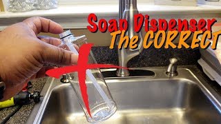 Kitchen Sink Soap Dispenser Trick THE CORRECT WAY [upl. by Chessa]