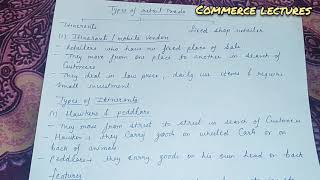 itinerants  types of itinerants  types of retail traders  class 11 business studies [upl. by Aivad]