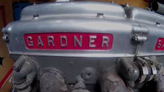 Classic Narrowboat Engine  Gardner 4LK 1956 start up [upl. by Hahn]