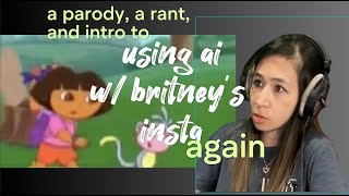 a parody a rant and overview to using ai on britneyspearsinstagram to see if ai thinks diff ppl [upl. by Mendes]