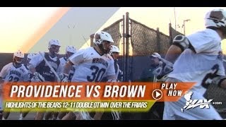 Providence vs Brown  2014 Laxcom College Highlights [upl. by Sundberg]