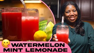 I Drink This For Clear Skin amp Weight Loss  Watermelon Mint LemonLime Juice Recipe 🍉😋 [upl. by Leelaj]