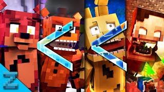 REVERSE quotFoxy Song Seriesquot FNAF Minecraft Animated Music Video ZAMination [upl. by Leidgam]