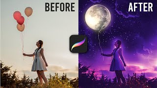 Photo Manipulation in Procreate  Turn Your Photo into a Fantasy Poster [upl. by Audrye]