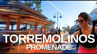 4K Virtual walk  Torremolinos to Benalmádena Costa Del Sol Promenade Walking tour [upl. by Katsuyama]