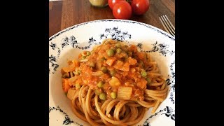 Spaghetti con Lenticchie Rosse Decorticate e Piselli [upl. by Adaminah380]