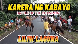 KARERA NG KABAYO SA LILIW LAGUNA  HORSE RACE [upl. by Sivartal829]