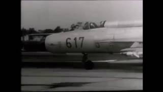 East German MiG21MF start up and takeoff c1970 [upl. by Mela]