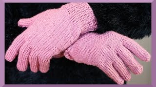 FINGERHANDSCHUHE STRICKEN ANLEITUNG [upl. by Nodla264]