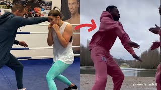 Men ROAST Female Boxer On TikTok [upl. by Kabab]