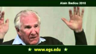 Alain Badiou Questions and Answers part II 2010 [upl. by Omland]