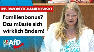 Familienbonus Das müsste sich wirklich ändern – Iris DworeckDanielowski AfD [upl. by Ahsatel]