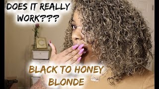 COLORING MY HAIR HONEY BLONDE WITH HAIR WAX PAINT  MOFAJANG REVIEW [upl. by Anerev]