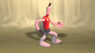 Klaymen Walking Cycles  Claymation [upl. by Aniretake]