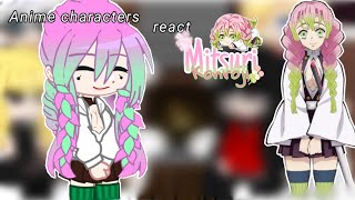 Anime characters react to Mitsuri Kanroji  18 RusEng [upl. by Naasah581]