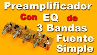 Preamplificador estereo con tonos y fuente simple [upl. by Sandstrom180]