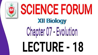 Chapter 07  Evolution Lecture 18 By Lakhan Sir [upl. by Adnohsal738]