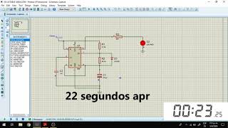 Circuito Integrado 555 Configuración Astable con Proteus  PARTE 2 [upl. by Ailssa]