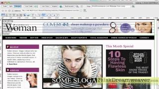 Dreamweaver TutorialHow to create HTML5 Divs CSS3 rules from a design comp prototype tracing image [upl. by Enyawad71]