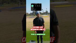 Catching Golf Influencers LYING about their driver distances on the range Pt 1 golf golfswing [upl. by Smitt]