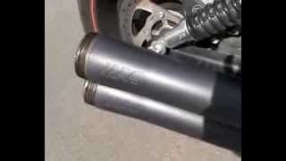 Supertrapp Fat Shots  Harley Vrod Nightrod  Sound Test BareOpen amp Closed Caps [upl. by Pahl]