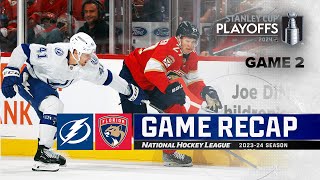 Gm 2 Lightning  Panthers 423  NHL Highlights  2024 Stanley Cup Playoffs [upl. by Ydneh]