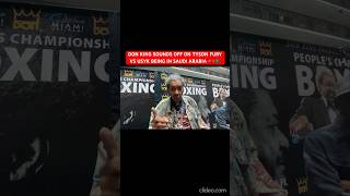 DON KING SOUNDS OFF ON TYSON FURY VS USYK BEING IN SAUDI ARABIA 🥊🇸🇦 [upl. by Jonna205]