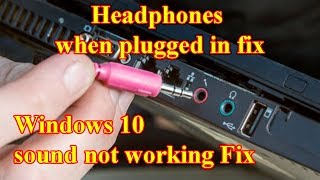 Windows 10 not detecting headphones when plugged in fix [upl. by Mehetabel]