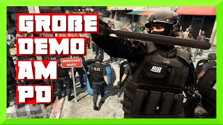 RIESIGE DEMO am PD in GTA RP  ENDET mit Platzverweis  Fastlife [upl. by Aicittel489]