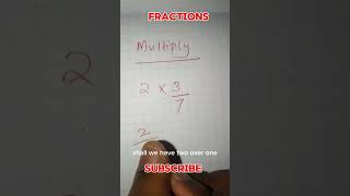 Multiplying fractions shorts [upl. by Paxon]