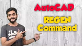 Why does the Autocad hang in my pc  How to refresh Autocad  Regen Command  PART 7 [upl. by Yerkovich]