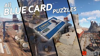 PC amp Console RUST All Blue Keycard Puzzles [upl. by Orgalim]