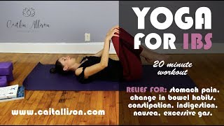 YOGA for IBS Irritable Bowel Syndrome 20 minute workout [upl. by Popele]