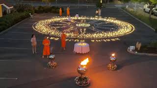 5000 candles light for peace on Asalha puja Day 2024 [upl. by Anigroeg]