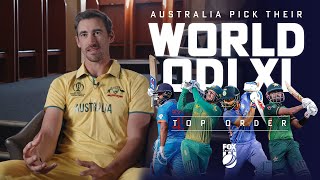 Australia pick their ODI World XI  Top Order [upl. by Eitak]