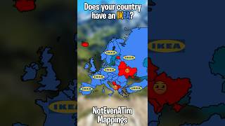 Does your country have an IKEA shorts mapper map mapping europe ikea countries geography [upl. by Rozalin383]