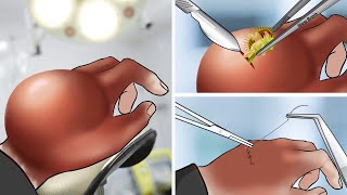 ASMR Remove foreign objects from the back of the hand and treat wounds  WOW Brain Satisfying video [upl. by Adonis62]