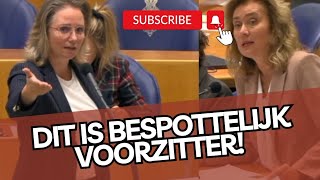 Fleur Agema is WOEST op minister Vera Bergkamp onderbreekt haar Dit is BESPOTTELIJK [upl. by Nidorf]