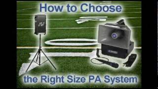 How to Choose a PA System Size Features Audience Size Coverage [upl. by Sordnaxela]