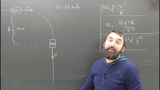 Centripetal Acceleration Part 2 Sample Physics Problem [upl. by Haerdna117]