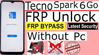 Tecno Spark 6 go KE5J Frp Bypass Unlock Android 10 11 Without pc New Trick 2023 100 Working [upl. by Eisset]