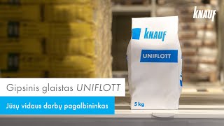 Jūsų vidaus darbų pagalbininkas  gipsinis glaistas UNIFLOTT [upl. by Uird]