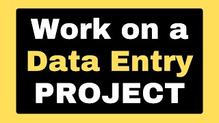 How to Work on a Data Entry Project  Full Details of a Work [upl. by Twedy]