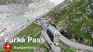 ROAD TRIP  Driving over the Furka Pass  Switzerland 4K [upl. by Nodnnarb458]